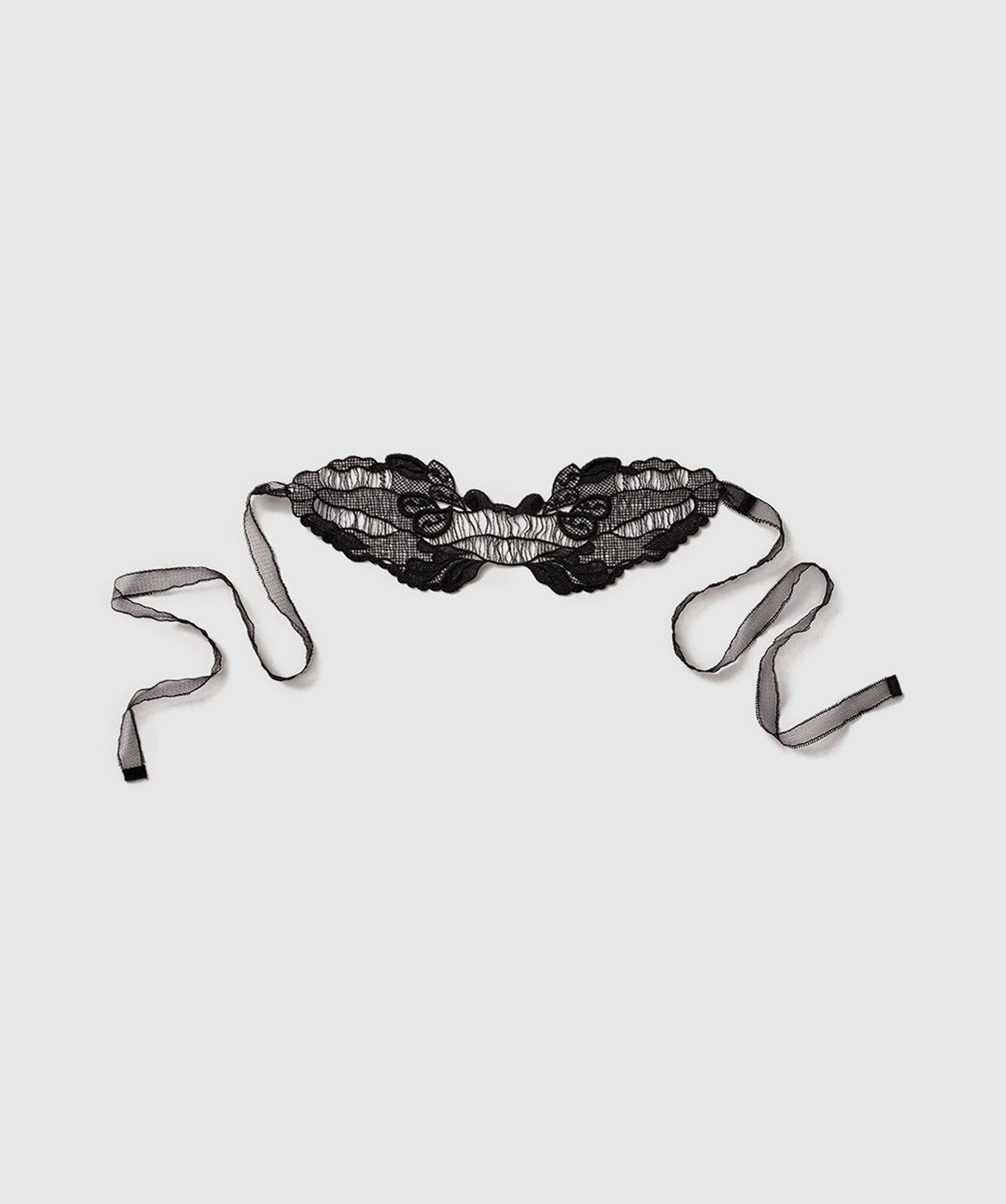 Black Lace Beaded Blindfold by Kiki de Montparnasse